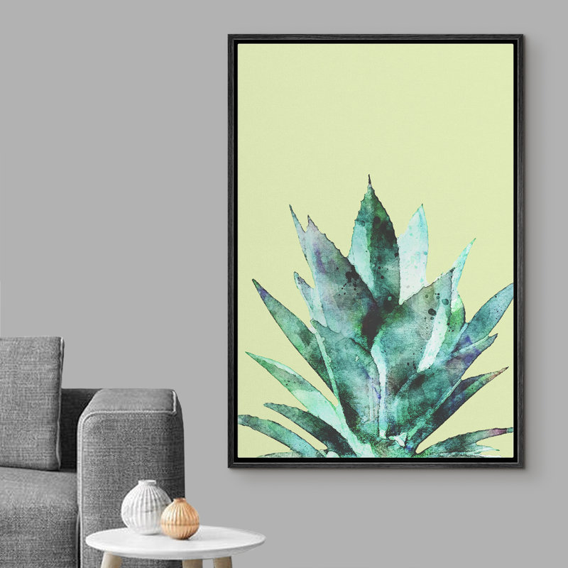 Peinture sur toile, cadre flottant, Noir, H 16 po x l 24 po x P 1,5 po