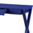 Twilight Blue Office Table With Ample Workspace And Structure Writing Desk Expansive Top X-shaped Base Construction