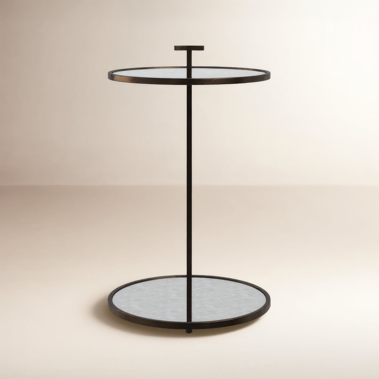 Erma 16" End Table, Bronze