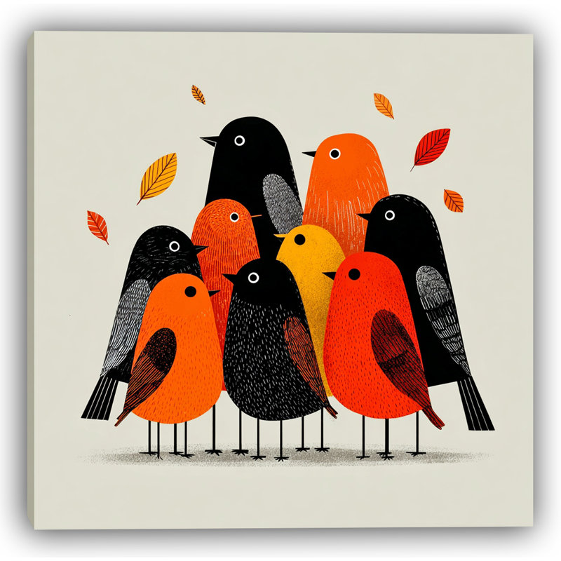 Chœur des feuilles d'or - vol d'oiseau saisonnier