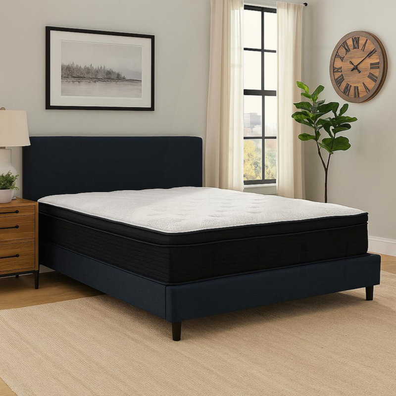 Matelas hybride moelleux de 13 pouces avec ressorts ensachés, Grand lit