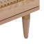 Table de chevet 2 tiroirs en bois massif brun