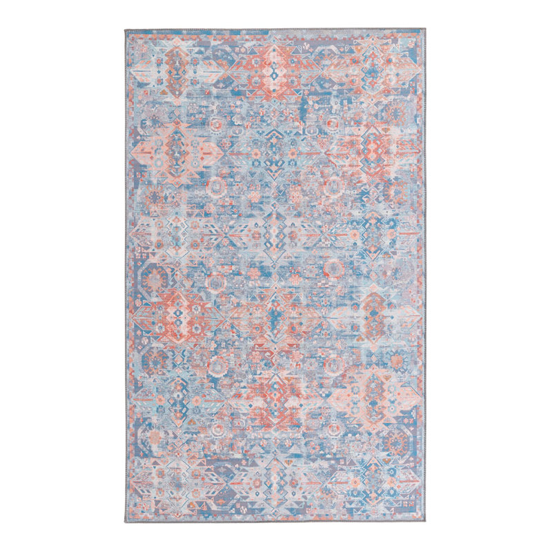Mayzelle Chenille Oriental Indoor Rug, Rectangle 5' x 8'