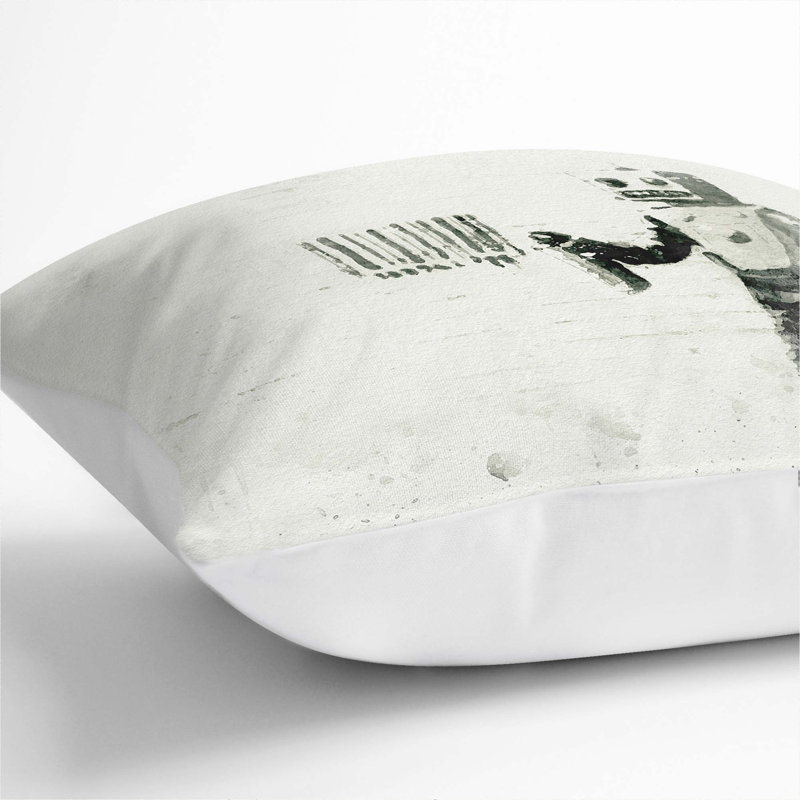 Square Throw Cushion, White, 55cm H x 55cm W x 20cm D
