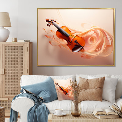 " Vibrant Violin Auburn Elegance I "