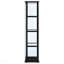 Vitrine noire à 4 tablettes-133427319