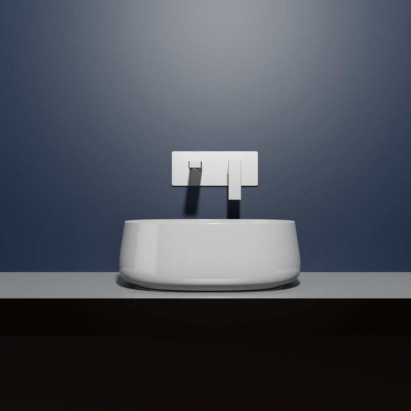 Mood 17.7'' L Bathroom Sink, Glossy White