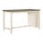 Modern Multifunctional Counter Height Table With Built-In Shelves For Dining And Display