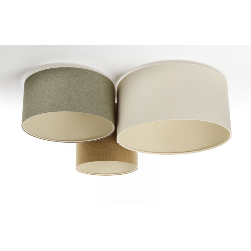 Avaughn Flush Mount, Brown/Grey/Beige