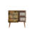 Modern Dresser with 3 Drawers, Sonoma Oak, 35.4 x 35.4 x 15.7 inches | 100% Melamine Coated Particle Board, Thickness: 0.7 inches | Hornbeam Legs, Metal & Rope Handles, UV Coating | Stylish Storage Solution for Any Room