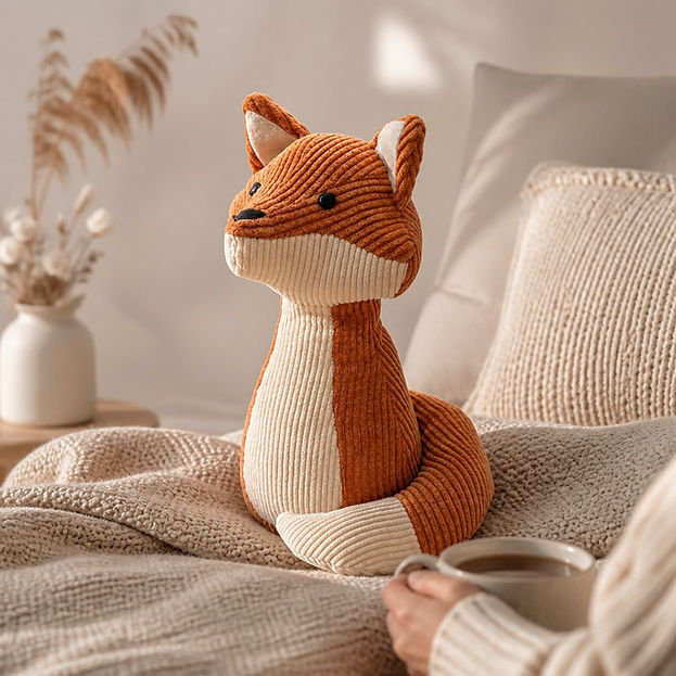 Fabric Fox Doorstop