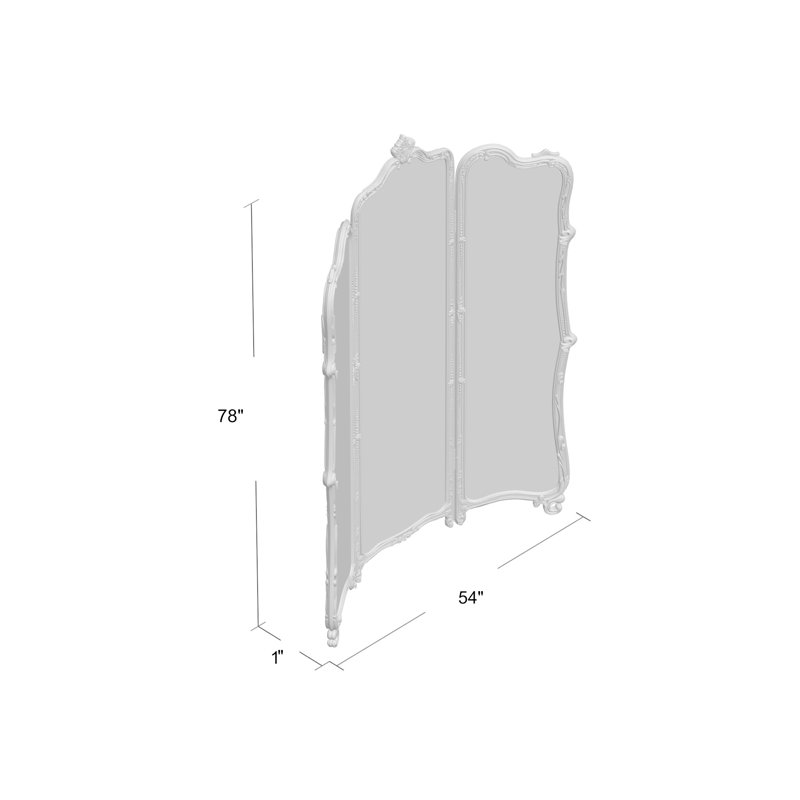 The Mademoiselle Beauregard Asymmetrical Mirror, 78" x 54"
