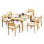 Montana Outdoor Teak Dining Set-650282768
