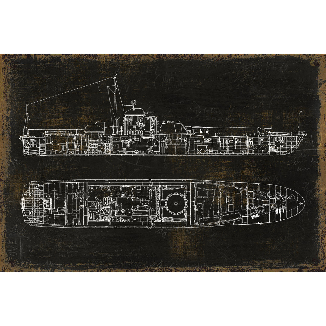 Old Drawing 2 - Wrapped Canvas Print
