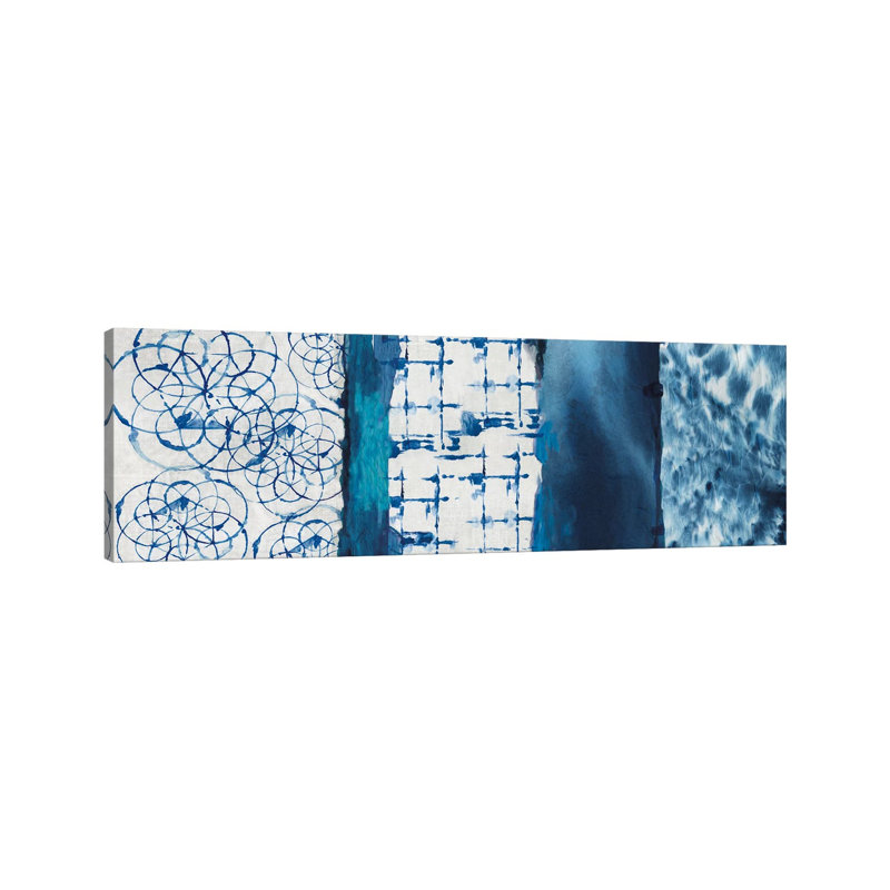 Shibori Patchwork I by Aimee Wilson - Wrapped Canvas Panoramic Print, 121.92 cm H x 40.64 cm W x 1.91 cm D