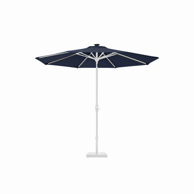 Parasol lumineux 9 pi Linea Aurora - Indigo avec cadre blanc