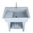 Utility Sink Laundry Tub For Washing Room, Plastic Freestanding Utility Sink With Stainless Steel Faucet