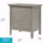 26"H Silver Champagne 3-Drawer Nightstand-1940183888