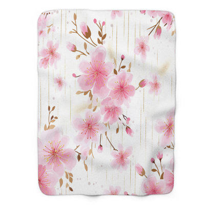 Pink Blossom - 1 Piece Premium Blanket