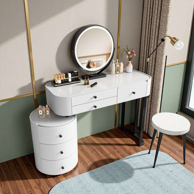 Meuble-lavabo avec miroir d'appoint rotatif UNAFlora
