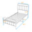 Lit plateforme en métal avec tête de lit et pieds de soutien centraux, conception silencieuse-1866530431-1869144579