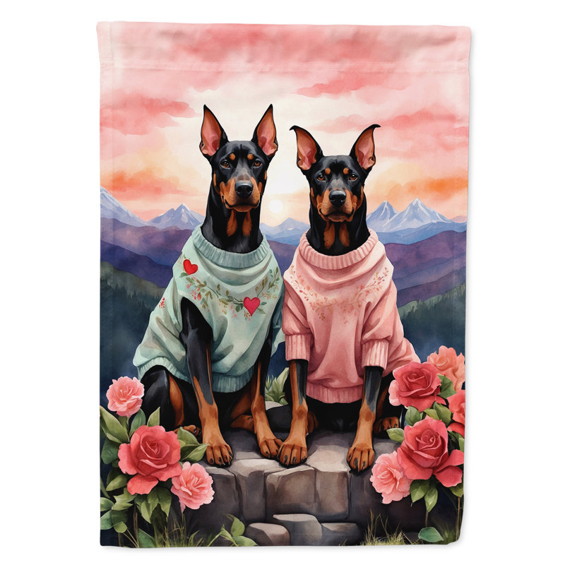 Drapeau pour chien double face H 40 po x l 28 po