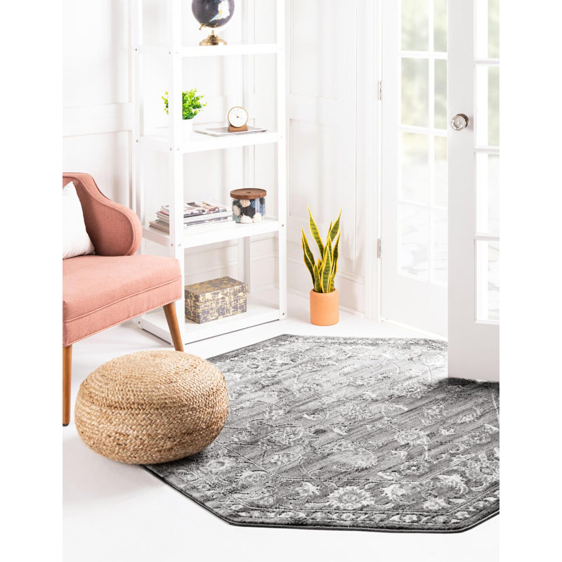 Oriental Indoor Rug, Octagon 5'3"
