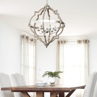 Lustre géométrique à intensité variable 6 lumières Freemont