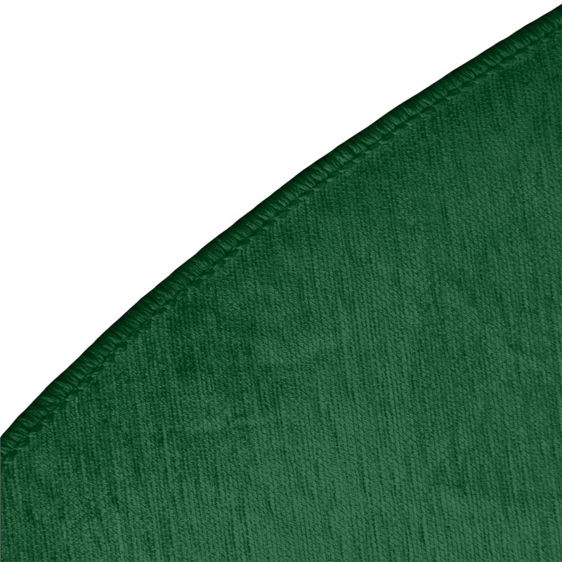 Tapis bleu/vert rayé, Rond 5 pi