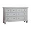 Commode 6 tiroirs Glendale blanc pur