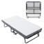 Lit portable pliable avec matelas de qualité supérieure et cadre robuste pour adultes