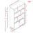 Ifat Bookcase Storage Bookcase-219510148