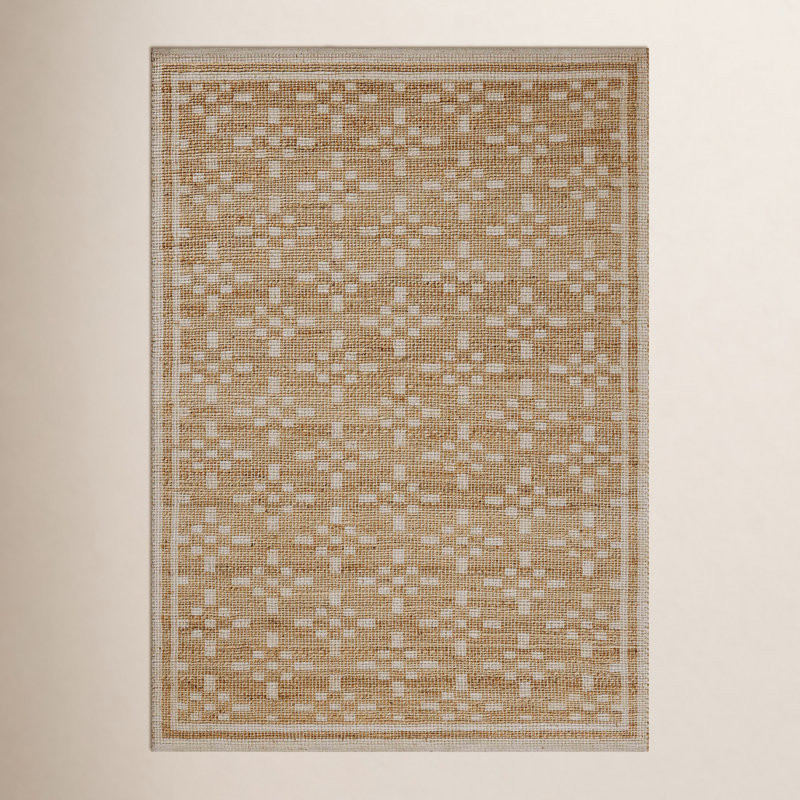 Tapis naturel / ivoire Judy, Rectangle 2 pi 3 po x 3 pi 9 po