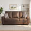 Ensemble de chaise d'appoint et canapé 3 places en tissu Modern Tech avec coussins, ensemble de salon brun-124342352