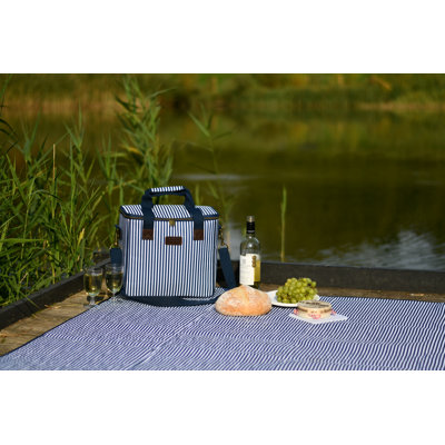 Three Rivers Picnic Cooler in White