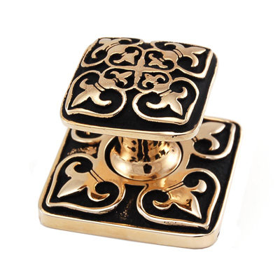 Fleur de Lis 1.62" Square Knob