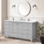 Meuble-lavabo autoportant 60 po avec comptoir simple en bois massif 60 po gris-1268903713-1268903715