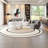 Dark grey curved negotiating sofa