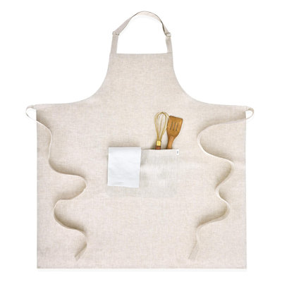 Linen Full Midi Apron - 100% Pure Linen Apron