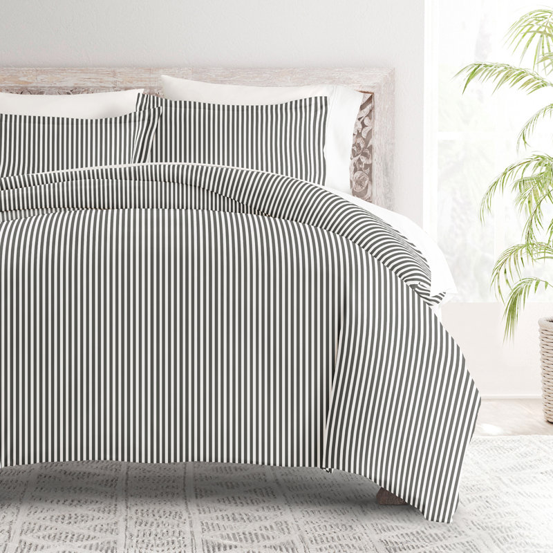 Becky Cameron Striped Duvet Cover, Queen Duvet Cover + 2 Standard Shams
