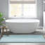 Tapis pour salle de bain 100% coton réversible bleu 24 x 44 po 3000 g / m² - aspect doux et dense, antidérapant, douceur supérieure facile d'entretien, lavable à la machine-443443270-443443276