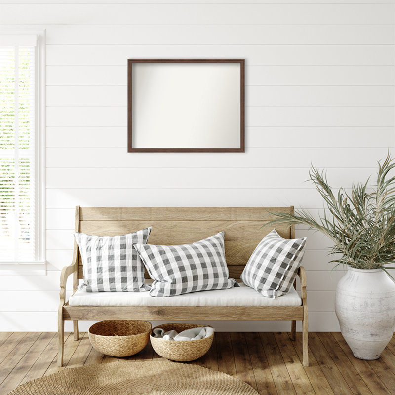 Miroir mural Merima, Brun, Rectangle, 23,75 po x 29,75 po