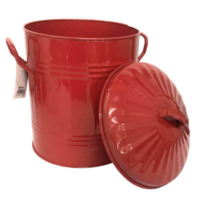 Steel Manual Lift Kitchen Trash Can - 13L
