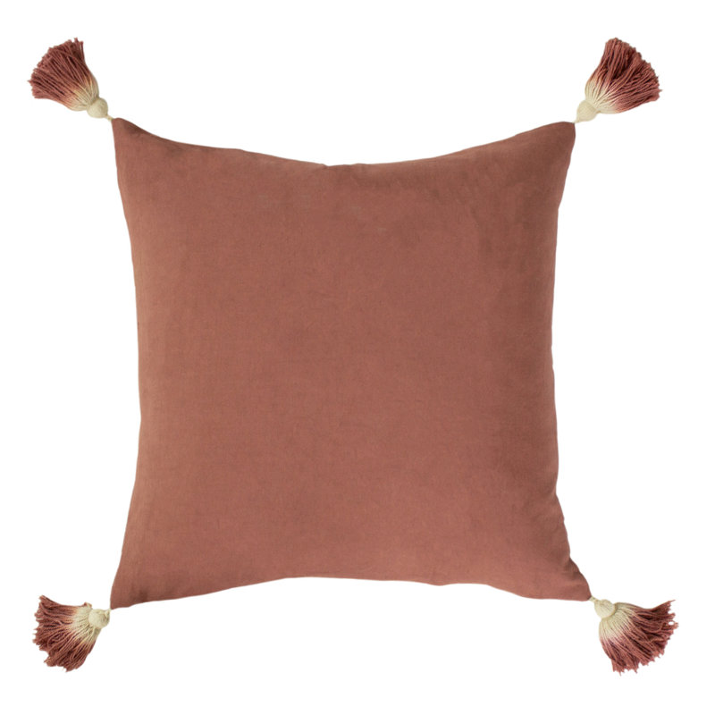 Square Cushion, Polyester/Polyfill, Rose