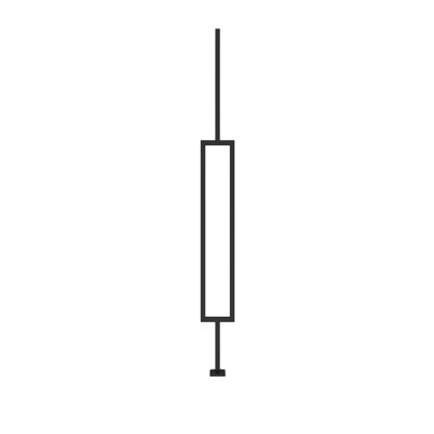 41in. x 1/2in. Box Metal Baluster, Black