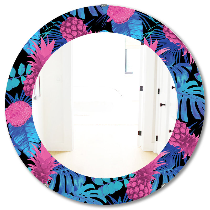 Miroir mural Tropical Mood 8, H 31,5 po x l po