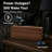 Wood Grain Digital Tabletop Alarm Clock Large Display Dimmable Plug In Clock