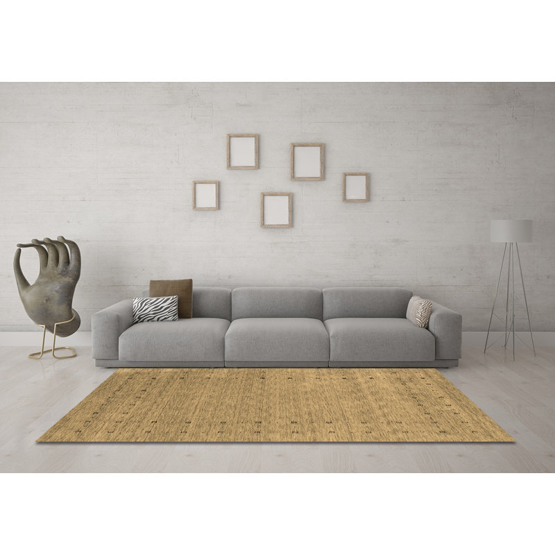 Tapis brun contemporain Contemporary 2505, Carré 8 pi