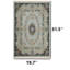 Tapis bleu clair Palace Bloom