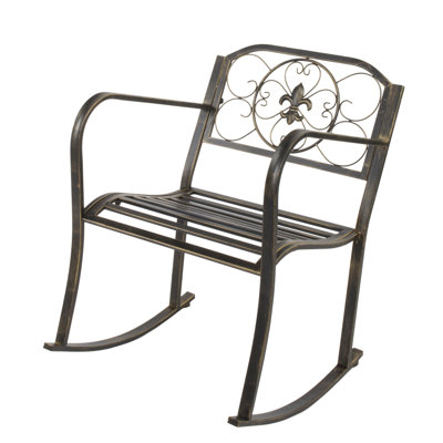 Ameiyah Metal Outdoor Rocking Chair